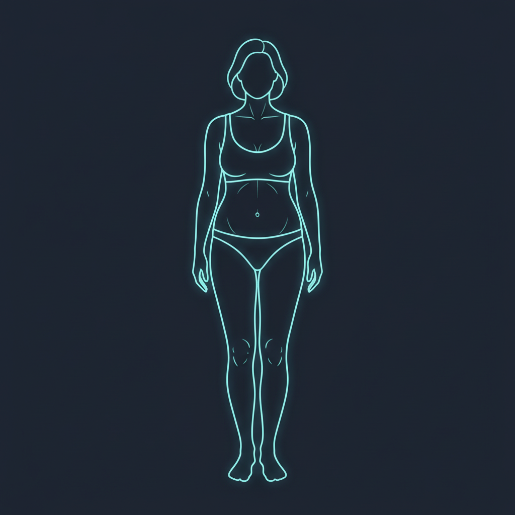 Body coverage map — click a marker to highlight the matching zone